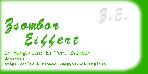 zsombor eiffert business card